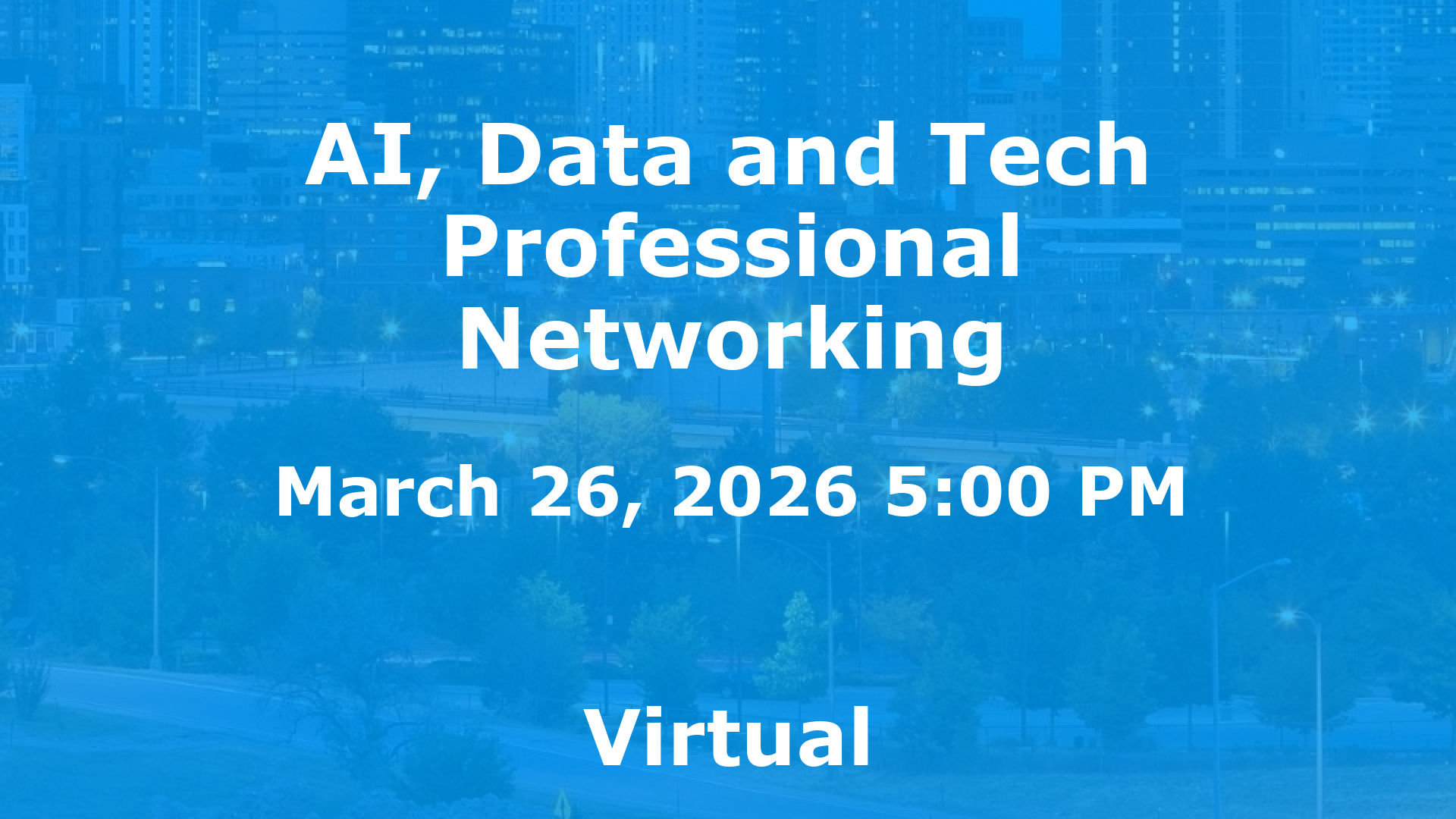 AI, Data and Tech Professional Networking event image